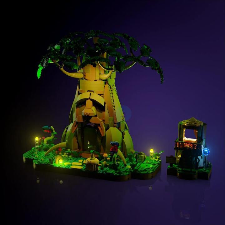 Actual product image Light my bricks LMB 2.0 LED Light Set for LEGO 77092 The Legend of Zelda - Deku Tree 2-in-1