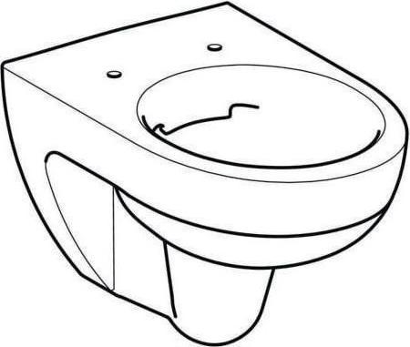 Produktbild Geberit splrandloses Wandtiefsplklosett Renova Rimfree wei Keratec 203050600