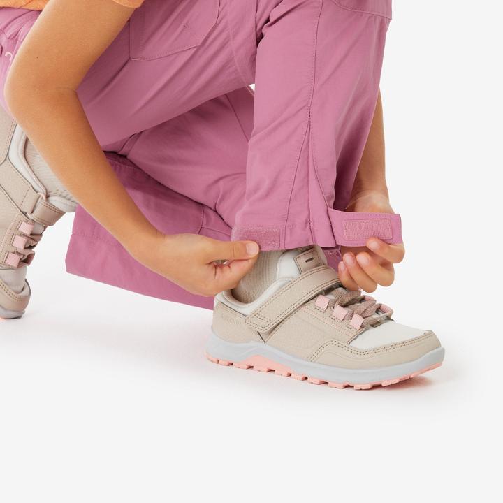 Immagine prodotto Quechua Zip-Off-Hose MH500 Kinder Gr. 92–116 Bergwandern rosa (98, 104)