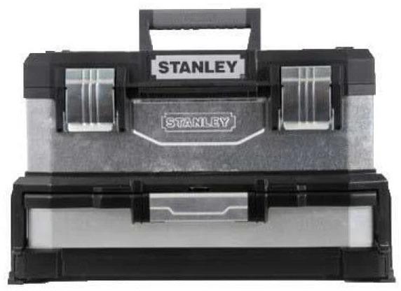 Actual product image Stanley Tool box metal-plastic with integrated drawer (galvanized) (1 pieces)