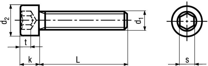 Produktbild BRW Zylinderschraube M5 x 20 mit I-6kt 25er-Pack (25 Schrauben pro Stück)