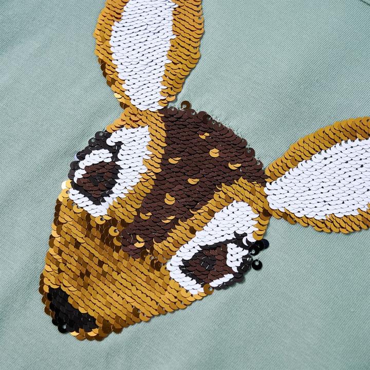 Produktbild VidaXL Kinder-Langarmshirt Minzgrün 128,Material: 95 % Baumwolle (128)