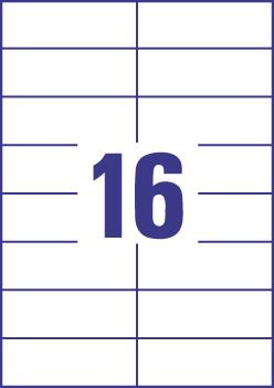 Actual product image Avery Purpose Form LABELS A4 from ECONOMY 105 x 37 mm 1600 labels