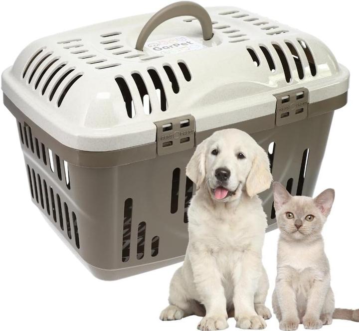 Image du produit GarPet Boîte de transport (Chien, Petit animal, Chat, Ouverture complète, Respirant, Fermeture de sécurité, Lavable)