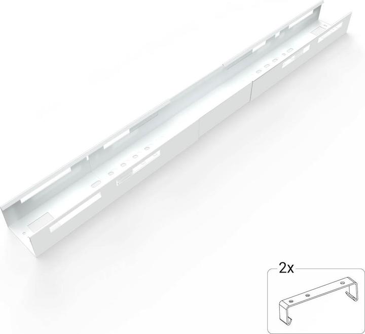 white powder-coated