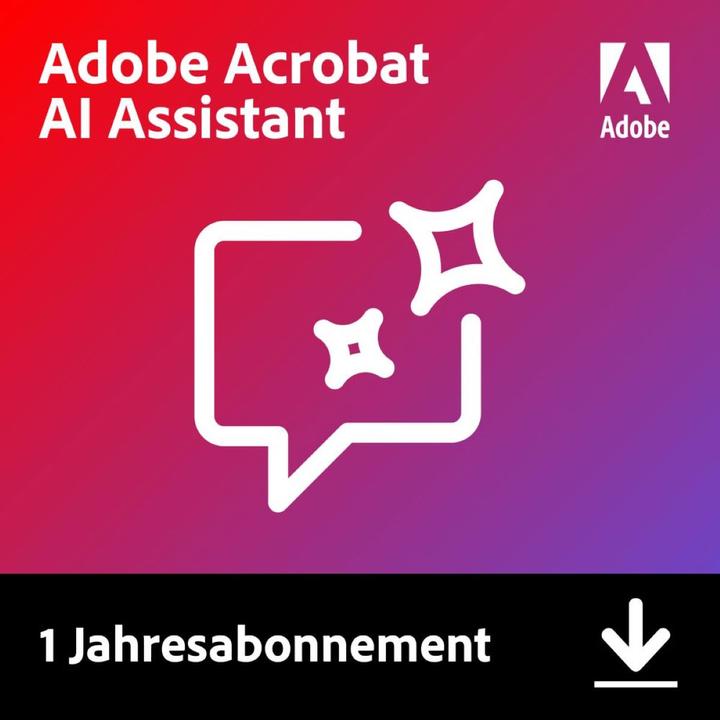 Image du produit Adobe AI Assistant for Acrobat (1 Utilisateur, 1 Périphériques/Utilisateurs, 12 mois)