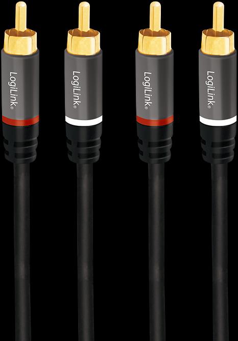 Produktbild LogiLink 2xCinch – 2xCinch (1 m, 3.5mm Klinke (AUX))