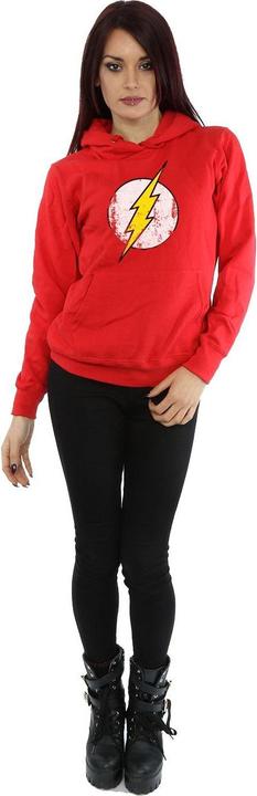 Actual product image Womens/Ladies Flash Distressed Logo Hoodie (M)