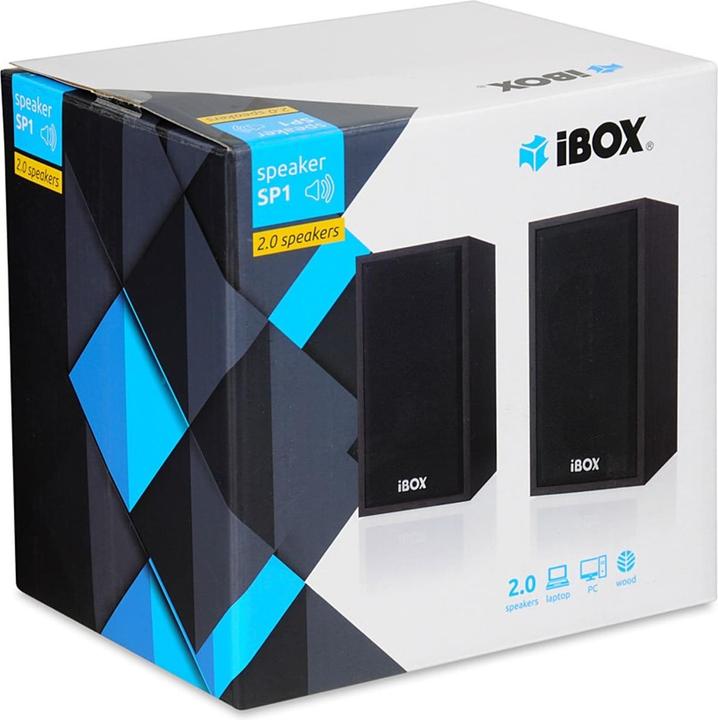 Actual product image iBox IGLSP1B SPEAKERS I-BOX 2.0 SP1 Black