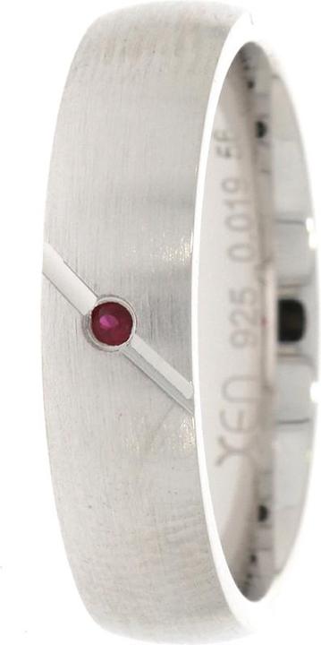 Image du produit Xen Bague ruban avec rubis env. 0,019 ct. (56, Argent 925)