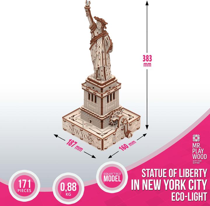 Produktbild Mr Playwood Mr. Playwood: Statue of Liberty - Ecolight