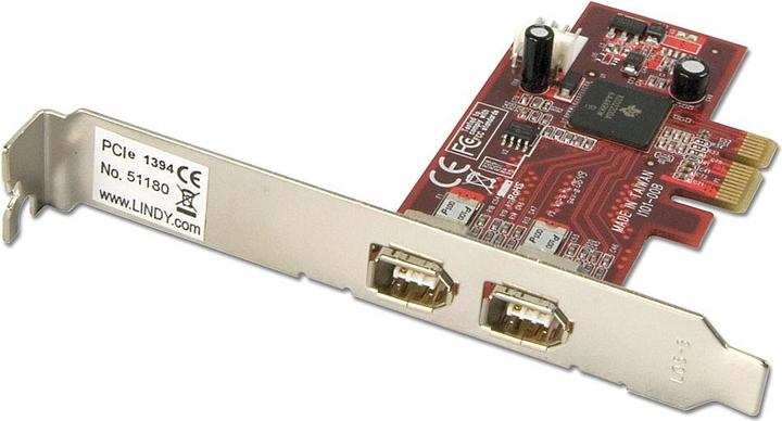 Image du produit Lindy Carte FireWire, 2x FireWire 400, PCI-E, Win/Mac