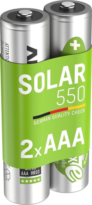 Image du produit Ansmann NiMH HR03 Sol (2 pcs, AAA, 550 mAh, Batterie)