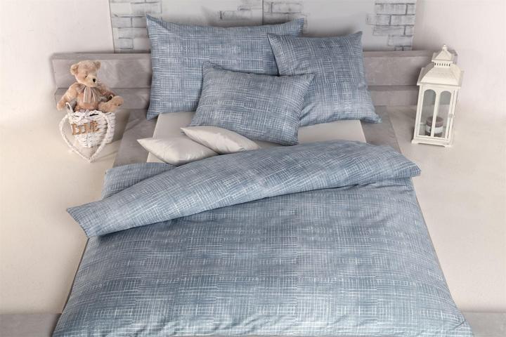 Image du produit Tamara-R Enveloppe de couette Liva 160 x 210 cm, bleue (Housse de couette, 160 x 210 cm)