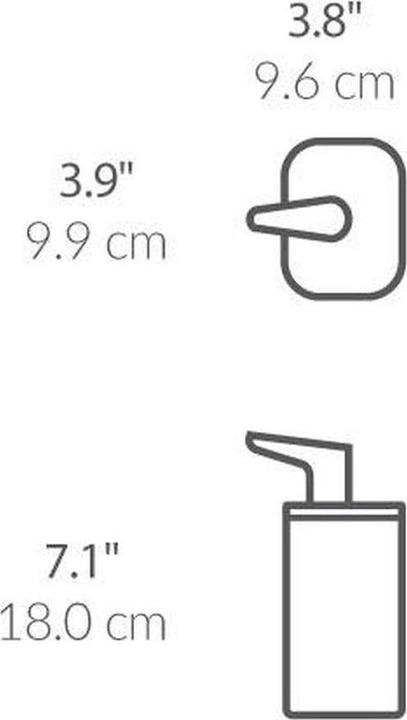 Actual product image Simplehuman Soap Dispenser 473 ml, White