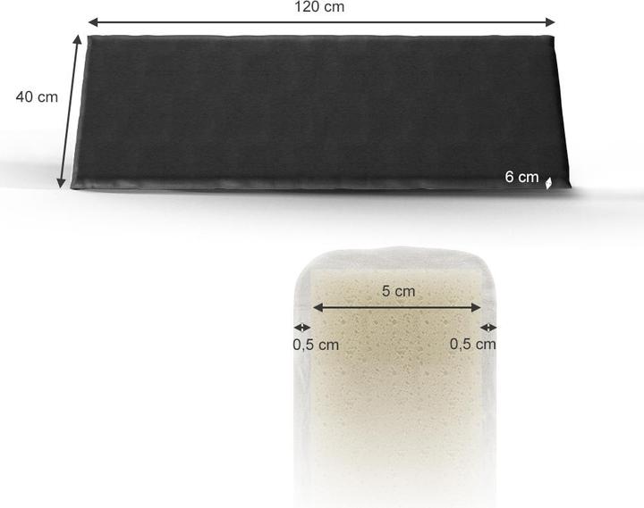 Actual product image Vicco Bench cover (120 x 6 x 40 cm)