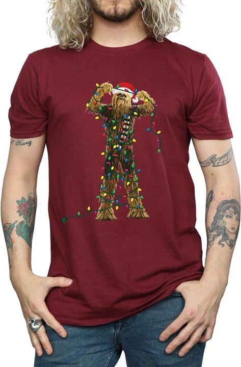 Produktbild Star Wars Chewbacca Christmas Lights TShirt (M)