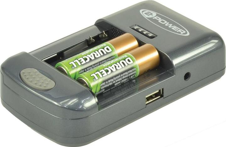Produktbild 2-Power Universal Camera Battery Charger (1 Stk., AAA, AA, Ladegerät inkl. Akku)