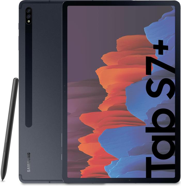 Actual product image Samsung Galaxy Tab S7+ (5G, 12.40", 128 GB, Mystic Black)