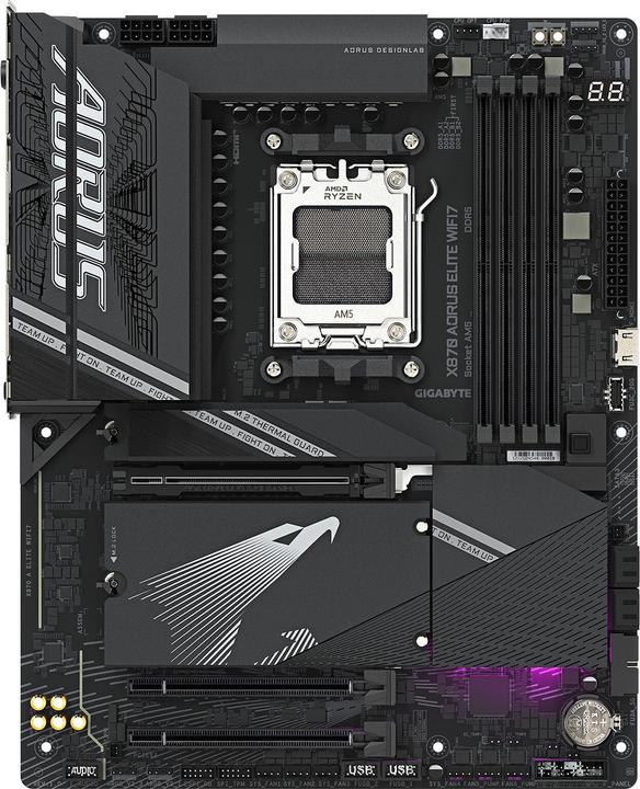 Produktbild Gigabyte X870 AORUS ELITE WIFI7 ICE (AM5, AMD X870, ATX)