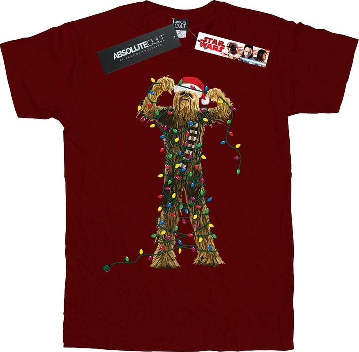 Image du produit Star Wars - T-shirt CHEWBACCA CHRISTMAS LIGHTS - Fille (140, 146)