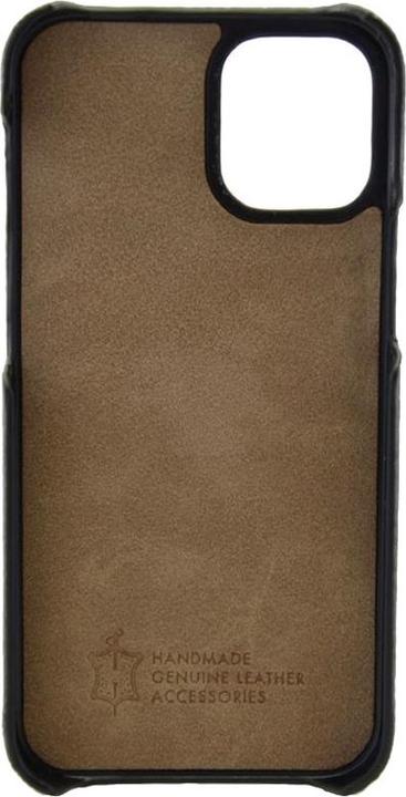 Immagine prodotto Mike Galeli Copertina rigida in vera pelle Lenny nera (Apple iPhone 12 Pro Max)