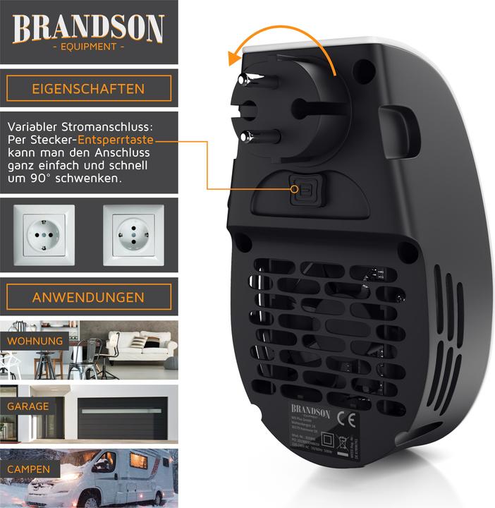 Immagine prodotto Brandson Prese di corrente per mini ventilatori (500 W)