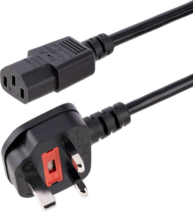 Image du produit StarTech Câble d'alimentation 3m - C13 sur BS 1363 Câble de connexion secteur (3 m, C13)