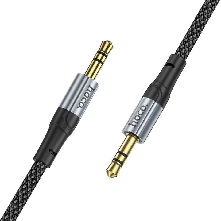 Produktbild Hoco 3.5mm to 3.5mm Audio Kabel UPA26, 1m, Schwarz (1 m)