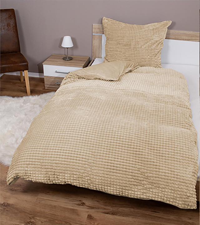 Produktbild Mojawo 4tg Cashmere Touch Diamant Optik Wende Bettwäsche Reissverschluss (Bettwäsche Set, 135x200 cm (Bettbezug), 80x80 cm (Kissenbezug))