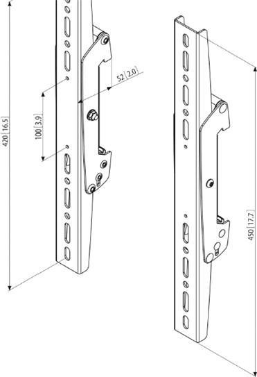 Produktbild Vogels PFS 3304 Display-Adapterstrips (Boden, Wand, Decke, 75", 80 kg)