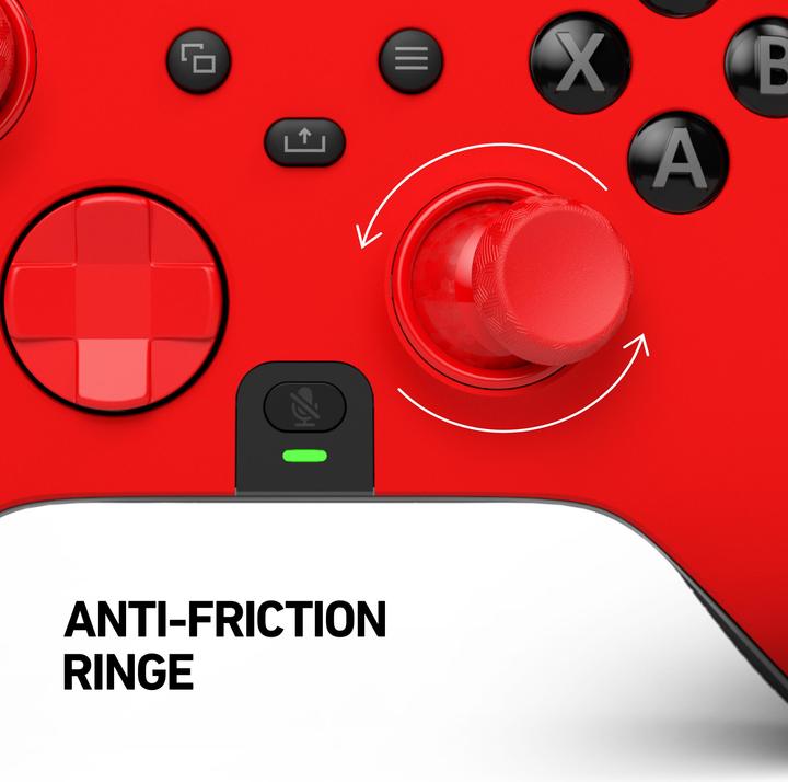 Actual product image Scuf Instinct Faceplate Kit - Red FP, Red Ring, Red Hybrid D-Pad