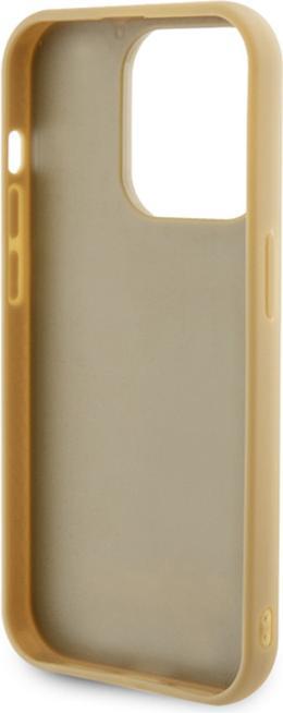 Actual product image Guess GUHCP15LPMSDGSD iPhone 15 Pro 6.1" złoty/gold hardcase Disco Metal Script (Apple iPhone 15 Pro)