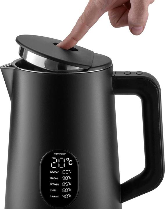 Produktbild KLAMER Edelstahl Wasserkocher 1.5L 1800W BPA-frei (1.50 l)