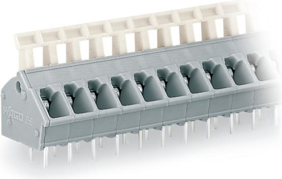 Actual product image Wago 256-407/332-000 Terminal strip with actuating push-buttons 2 solder pins/pole 7-pin