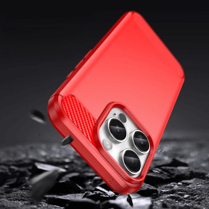 Produktbild Cover-Discount iPhone 16 Pro - Metall Carbon Look Hülle (Apple iPhone 16 Pro)
