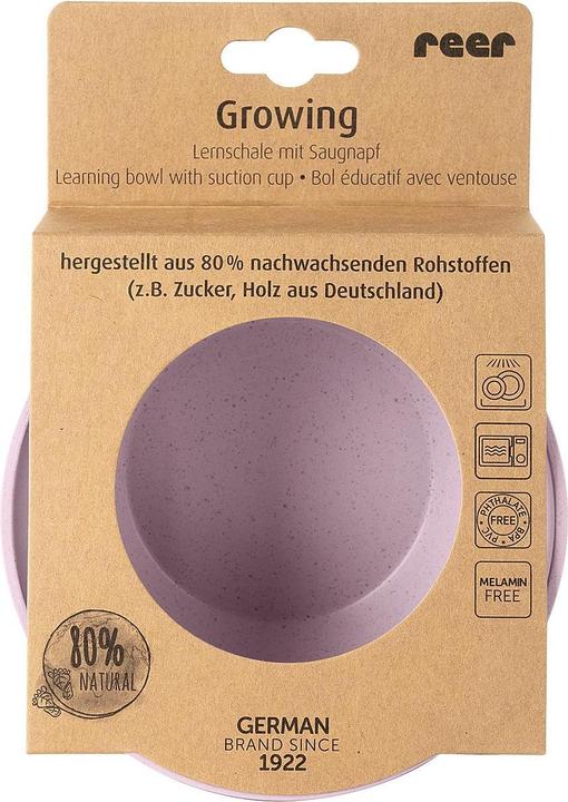Produktbild Reer Growing Bowl mit Saugnapf rosa