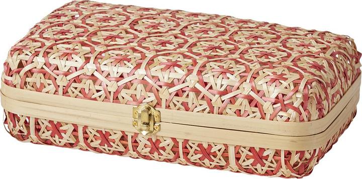 Actual product image Vertbaudet Set of 2 children's room storage cases made of bamboo, two-coloured