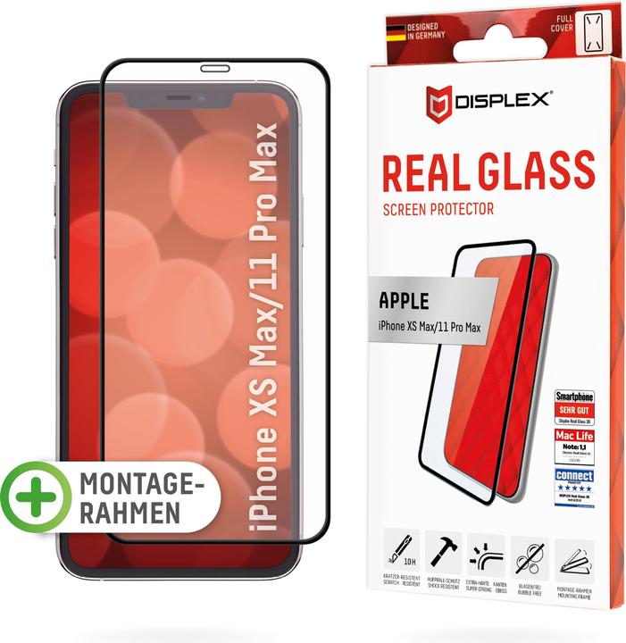 Image du produit Displex Real Glass, Full Cover Panzerglas (1 pièce(s), Apple iPhone XS Max, Apple iPhone 11 Pro Max)