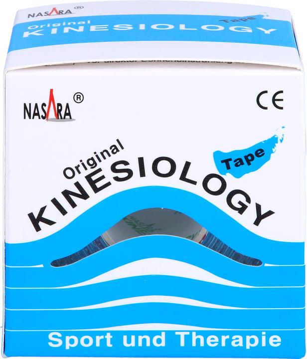 Produktbild Nasara Kinesiologie Tape 5 cm x 5 m blau, 1 St. Pflaster (5 m)