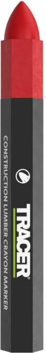 Actual product image Tracer ACM2 Construction Chalk Markers Rot - 12 Stück (Red, 12 x)