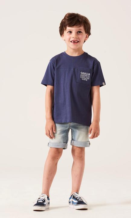 Immagine prodotto Garcia T shirt blu con tasca sul petto (92)
