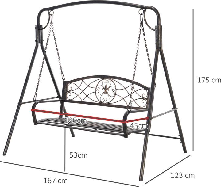 Actual product image Outsunny Garden swing