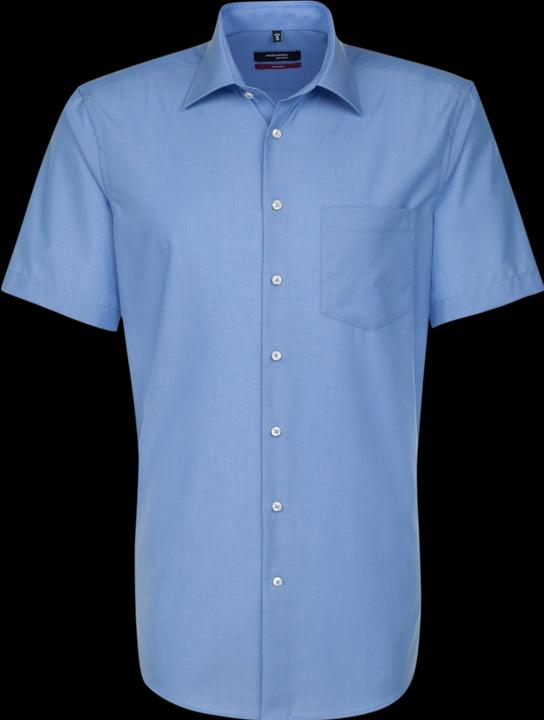 Seidensticker Hemd Modern Fit Kent kurzarm bügelfrei blue (45)