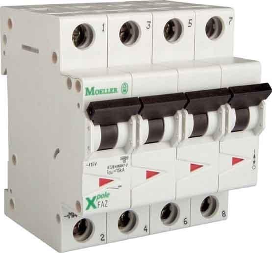 Produktbild Eaton MOE FAZ-C16/3N LS-Schalter C-Char 16A, 3p+N