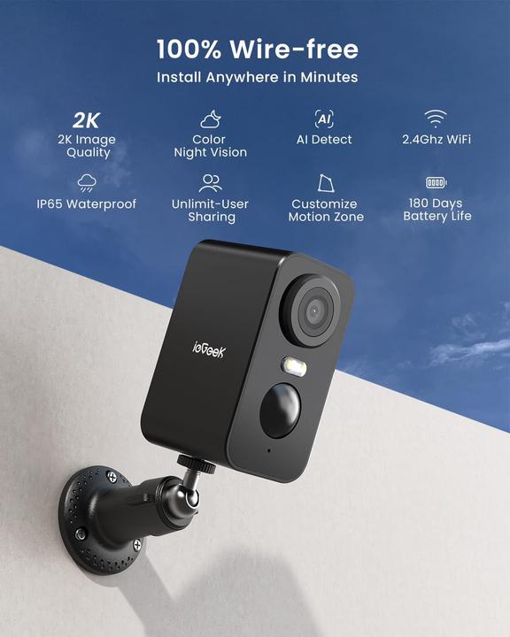 Actual product image IeGeek Überwachungskamera mit Nachtsicht