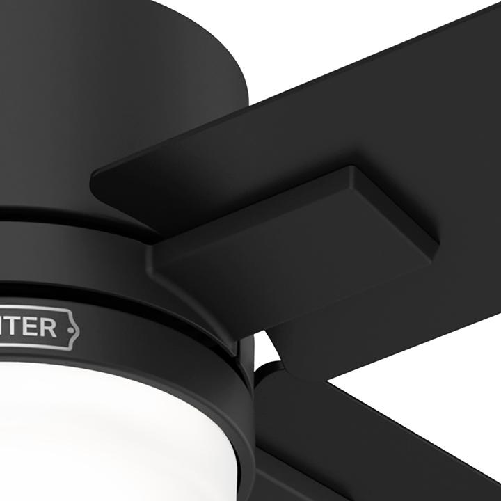 Actual product image Hunter Fans DC Deckenventilator Mila Schwarz mit LED & Fernbedienung (44 dB)