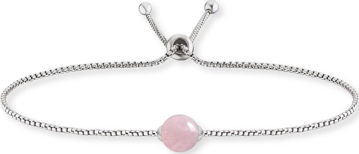 Produktbild Engelsrufer Rituals Of Love Armband Silber Rosenquarz (24 cm, 925er Silber rhodiniert)