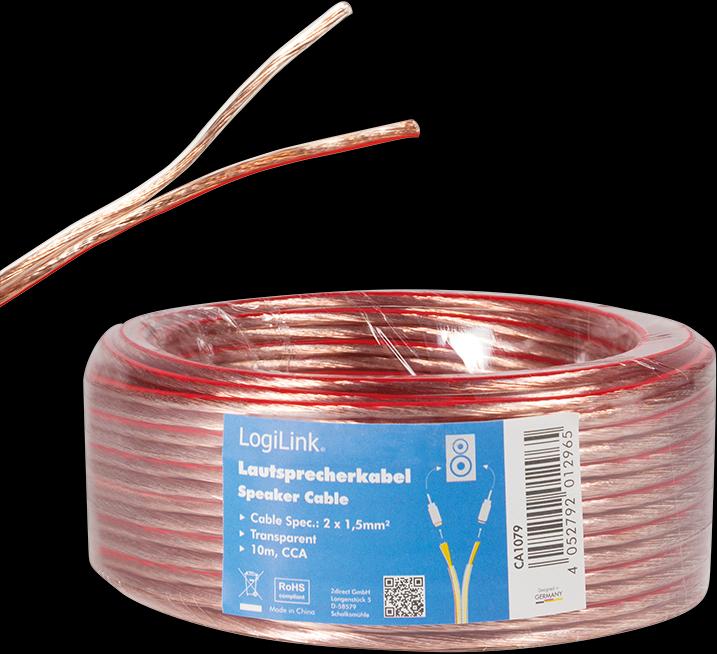 Produktbild LogiLink CA Lautsprecherkabel (10 m, 1.50 mm²)