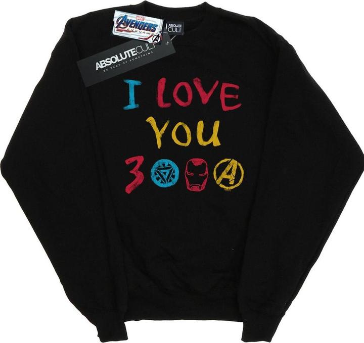 Avengers Endgame I Love You 3000 Buntstifte Sweatshirt